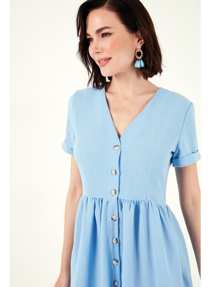 Lela Button-Down Mini Dress - Image 4